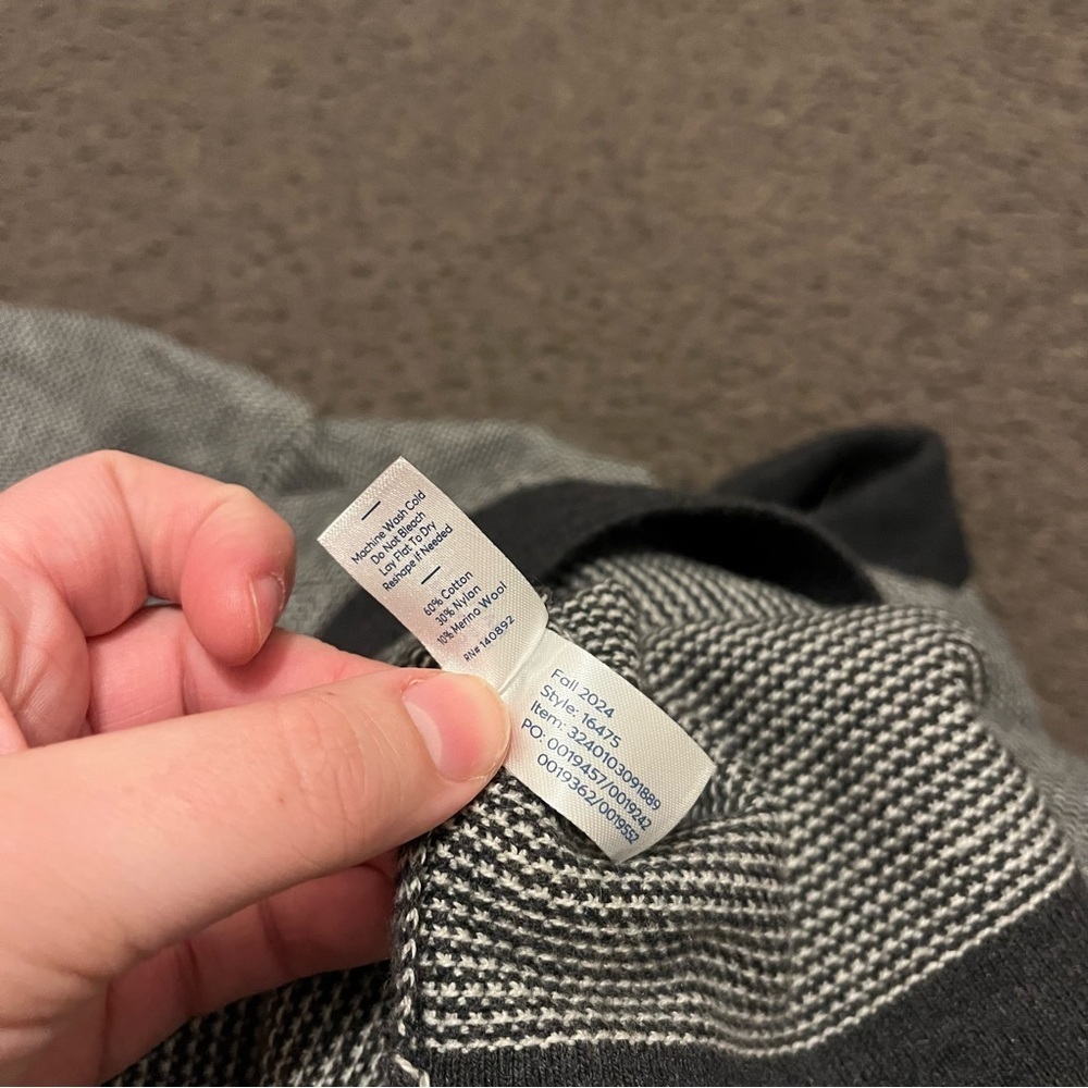 Marine Layer Liam Long Sleeve Sweater Polo - Picture 6 of 7